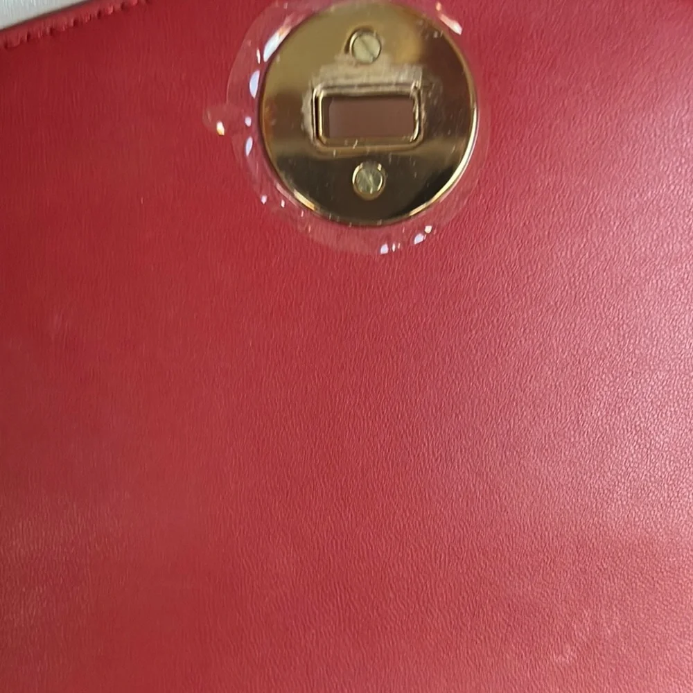 Tory Burch KIRA Dark Red Quilted Satchel NWT w Dustbag GORGEOUS gold chain - Picture 12 of 16